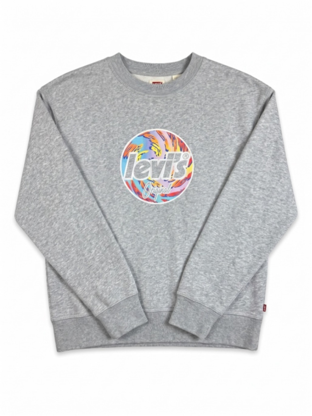 LEVI'S Graphic Fleeced Grey Crewneck, Sz L